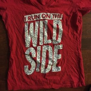 S Nike fitted red T-shirt womens